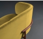 MELA-Lounge-2-Seater-European-Walnut-Natural-Oil-Kvadrat-Velour-Harald-3-0443-Mustard thumbnail